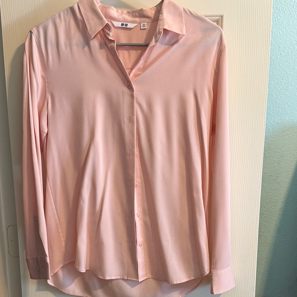 Uniqlo Light Pink Button-Down Shirt